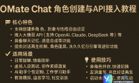 OMate Chat角色创建与API接入教程