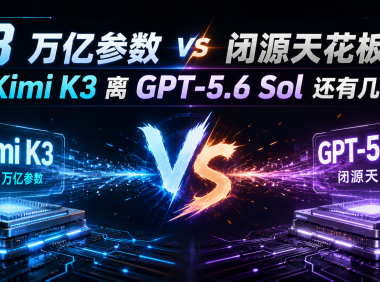 2.8 万亿参数 vs 闭源天花板:Kimi K3 离 GPT-5.6 Sol 还有几步?