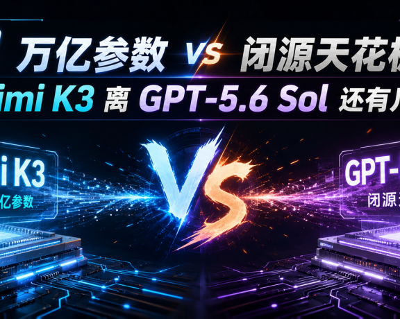 2.8 万亿参数 vs 闭源天花板:Kimi K3 离 GPT-5.6 Sol 还有几步?