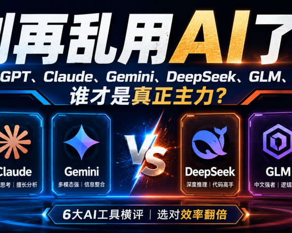 别再乱用AI了!6大模型实测后,我让你知道谁才是真正主力