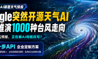 刚刚,Google开源天气AI:一次推演1000种台风走向