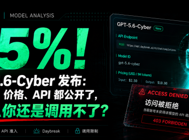 95%!GPT-5.6-Cyber 发布:模型 ID、价格、API 都公开了,为什么你还是调用不了?