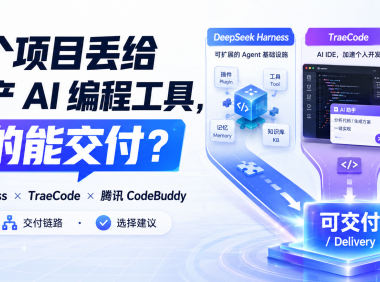 同一个项目丢给 3 款国产 AI 编程工具，谁真的能交付？
