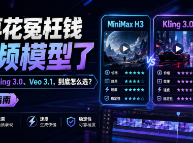别再花冤枉钱试视频模型了：MiniMax H3、Kling 3.0、Veo 3.1，到底怎么选？