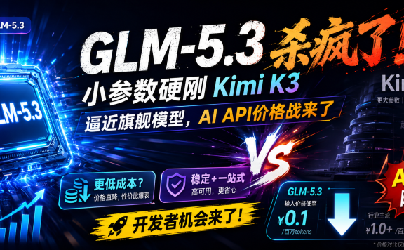 GLM-5.3 杀疯了！小参数硬刚 Kimi K3，逼近旗舰模型，AI API价格战来了