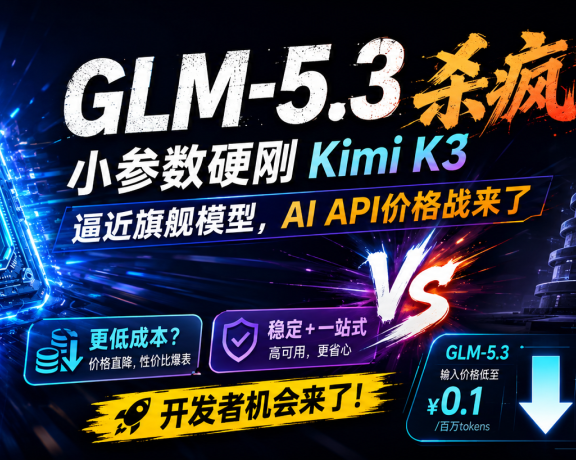 GLM-5.3 杀疯了!小参数硬刚 Kimi K3,逼近旗舰模型,AI API价格战来了